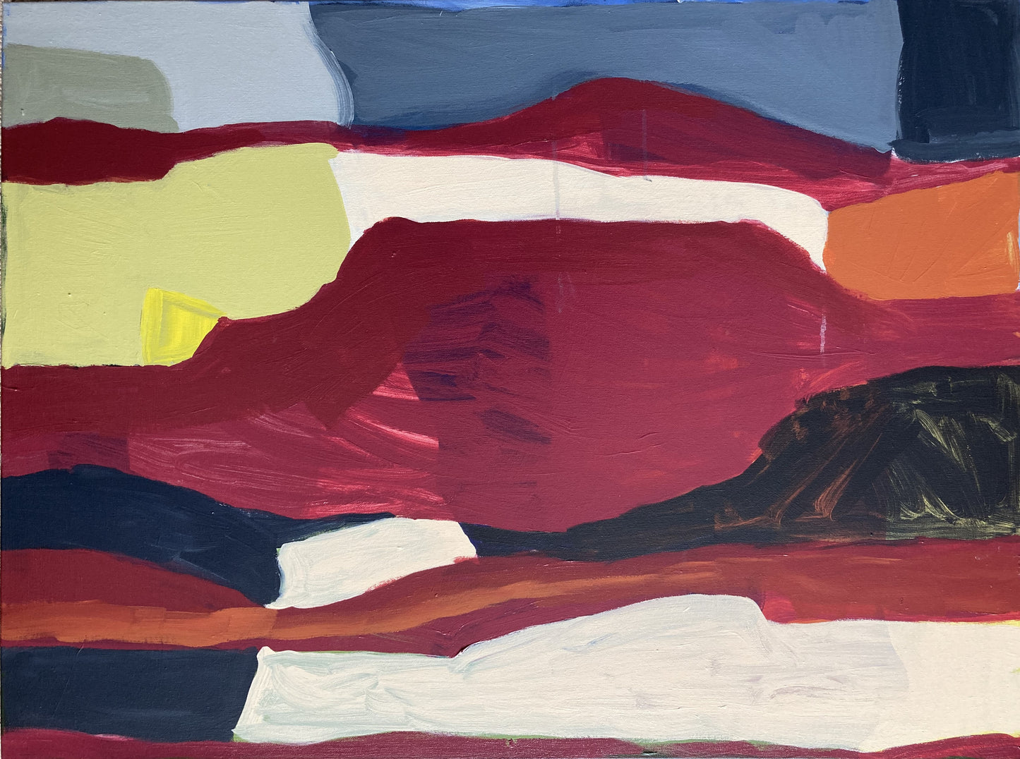 Maroon Abstract, 4-14-20