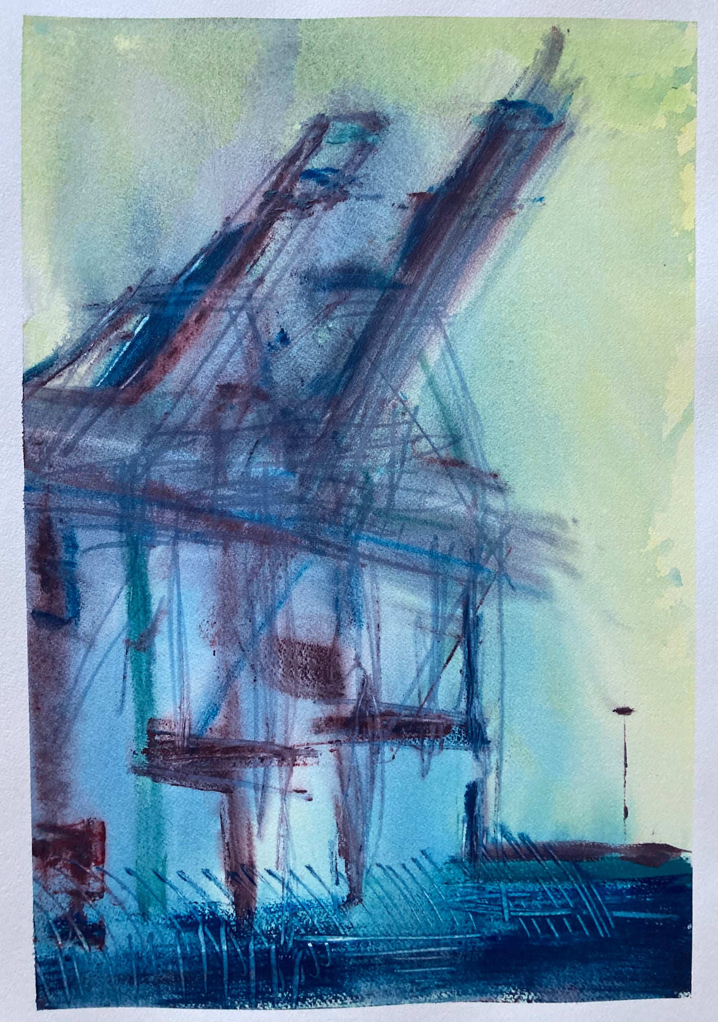 Two Cranes, Port of Oakland, 6-2-04